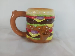 Taza de café de cerámica con forma de hamburguesa - Imagen 1 de 8