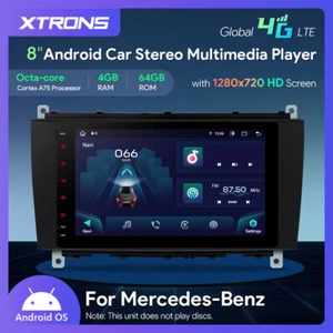 Car Play Android 14 64GB Car Stereo Radio GPS 4G for Mercedes Benz CLK-A209 C209 - Picture 1 of 20