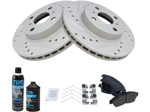 Front TRQ Brake Pad and Rotor Kit fits Geo Prizm 1993-1997 94YSTP - Изображение 1 из 1
