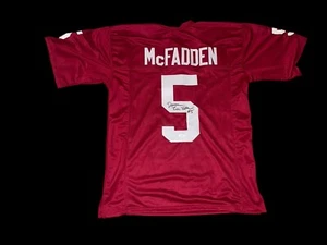 DARREN MCFADDEN Signed ARKANSAS RAZORBACKS CUSTOM JERSEY RB ALL AMERICAN JSA - Picture 1 of 2