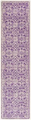 Safavieh Cambridge PURPLE / IVORY Wool Runner 2'-6 x 10' - CAM123K-210 - Image 1 of 2