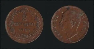 2 CENTESIMI 1897 - UMBERTO I - Picture 1 of 1