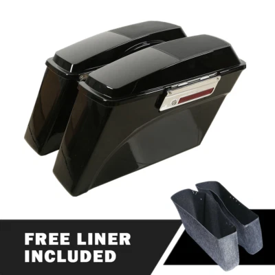 Hard Saddlebags Speaker Lid Key Fit For Harley Touring Road Glide King 1994-2013 - Image 1 of 4