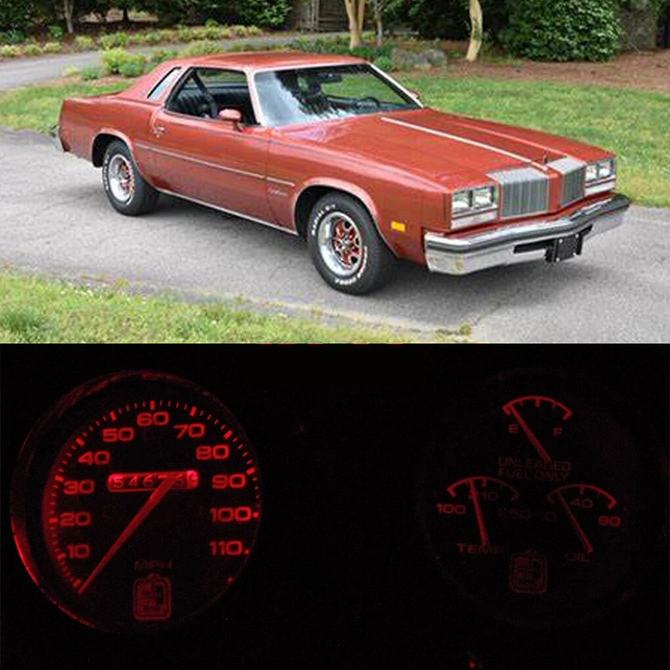 Комплект красных светодиодных ламп для приборной панели датчика для Oldsmobile 1973-1977 Cutlass 442 - Изображение 1 из 4