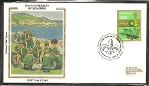 Guernsey SC # 248 Scouting Year- Cub Scouts Parading- FDC.Colorano Cachet. - Picture 1 of 1