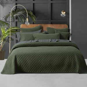 Bianca Lester Coverlet Set Olive - Picture 1 of 9