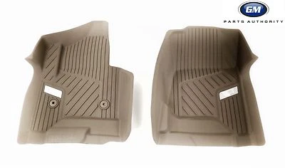 2015-2020 Cadillac Escalade All Weather Front Floor Liner 84203728 Dune OEM GM - Image 1 of 4