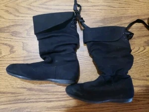 Slip On Toddler Boots Black Arizona Suede Size 8M - Picture 1 of 2