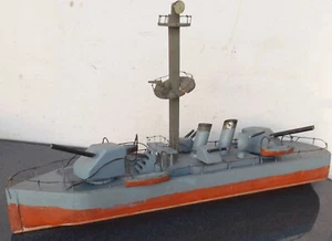 Militaria Military Navy Wooden Ship Wki Um 1915 Battle Ship Restoration Object - Picture 1 of 10