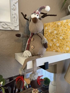 Hanna’s Handiworks Weihnachten Rentier WEICH Plüsch Wolle Strick WOODSY Deko HIRSCH - Bild 1 von 11