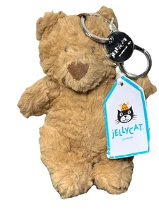 "Auténtico llavero bolso oso bartolomé Jellycat 5"" con etiquetas encanto" - Imagen 1 de 6