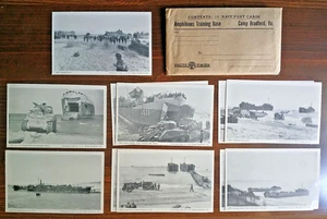Vintage U.S. Navy Amphibious Training Base 10 Post Card Lot - Camp Bradford, VA - Picture 1 of 2