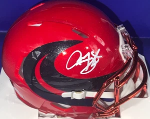 ARIAN FOSTER HOUSTON TEXANS BECKETT AUTHENTICATED SIGNED 2024 ALT MINI HELMET - Picture 1 of 2