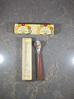 Vintage Credo Foot Razor Callosity Wood Handled Swiss Plane & Dimilano Metal Tin - Image 1 of 4