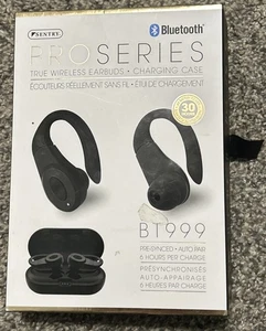 Sentry "Proseries" True Wireless Earbuds w/built In Mic (BT999) Xtra EarPads New - Picture 1 of 9