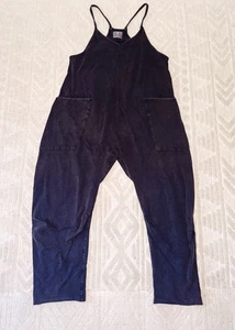 Free People FP Jumpsuit Damen XS grau Movement Hot Shot Grunge Pullover Strampler - Bild 1 von 8