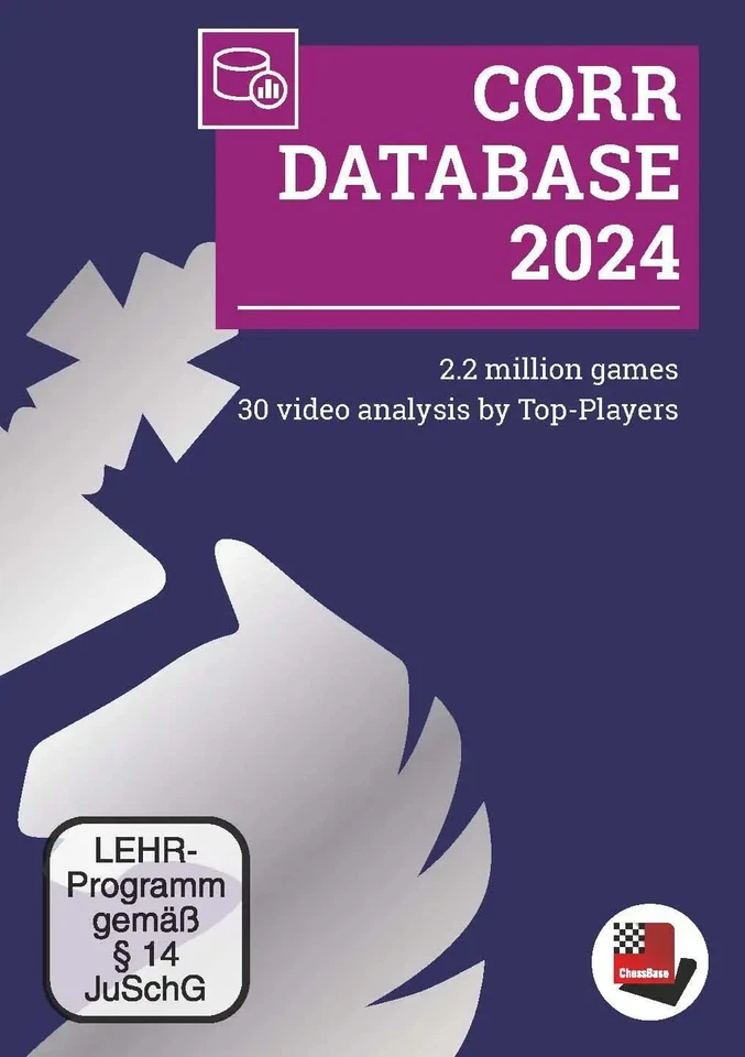 CORR Database 2024 2,2 Mio Fernschachpartien ChessBase GmbH DVD-ROM 600 Min. - Bild 1 von 1