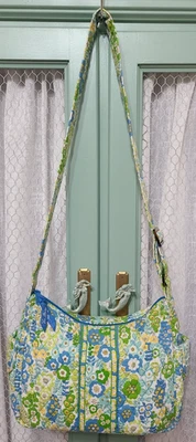 Vera Bradley English Meadow On The Go Bandolera Bolso de Hombro Cartera Lavable Foto 1 de 4