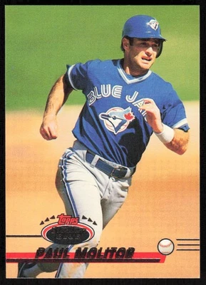 1993 Stadium Club  #627 Paul Molitor - Image 1 of 2