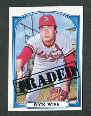 Tarjeta de béisbol Rick Wise intercambiada High # Series 1972 Topps MLB #756 Foto 1 de 2