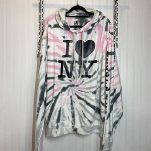 I Love New York Legoland Tie Dye Cotton Blend Hooded Pullover Sweatshirt Size 2X - Picture 1 of 6