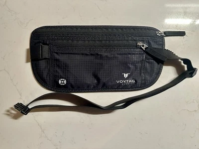 Bolsos Voytag Cinturón de Dinero Negro para Viaje Antirrobo Bloqueo RFID Foto 1 de 2