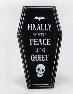 Halloween Deko - Sarg/schwarz/grün schimmernd 15 Zoll - NEU Zielscheibe Bullseye - Bild 1 von 3