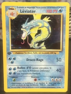 Pokemon Tcg Leviator (Gyarados) 1999 Base Set French 1st Edition Holo 6/102 LP - Picture 1 of 4