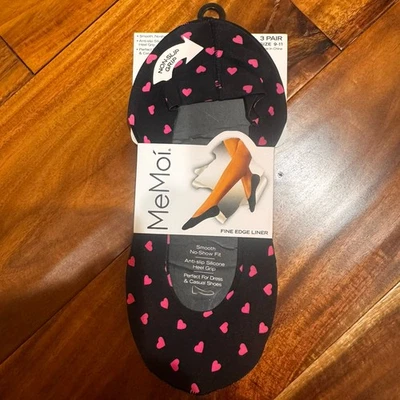 MEMOI WOMEN FINE EDGE LINER 3 PACK HEART BLACK NEW - Image 1 of 3