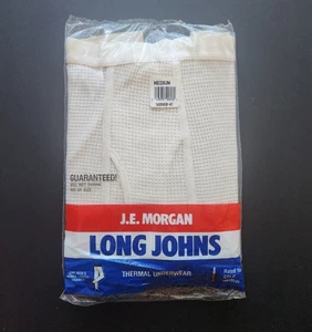 Mens J.E. Morgan Long Johns Medium Pants Thermal Underwear Poly Cotton Blend New - Bild 1 von 5