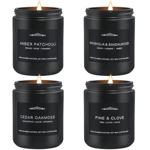 Scented Candles Gifts, Gift for Men, 4 Pack Candles Set, Soy Candle for Home ... - Picture 1 of 9