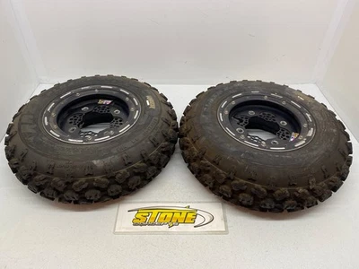 FRONT DWT BEADLOCK WHEELS 10X5 4-1 RAZR MX TIRES HONDA TRX450R TRX250R 铃木 — 第 1/4 张图片