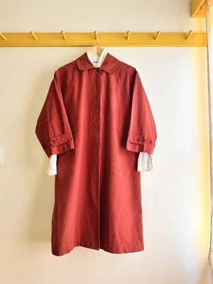 Vintage 70s old label Issey Miyake IS Sport canvas trench coat jacket windcoat M - Image 1 of 4