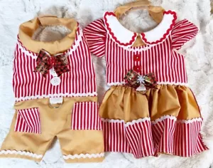Gingerbread Christmas Male Pet Harness Female Pet Dress Costume… - Picture 1 of 6