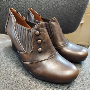NEW EARTHIES Lavarra Walnut Leather sz 9 Retail $180 - Picture 1 of 5