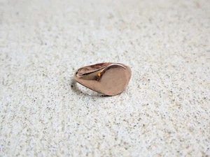 Milor Sterling Silver Signet Ring 6 Rose Gold Band Modern Italy - Picture 1 of 13