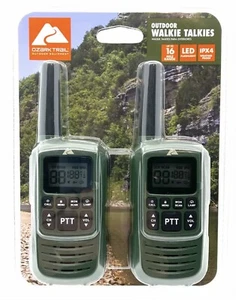Ozark Trail Outdoor Walkie Talkies bis zu 16 Meilen Reichweite wasserdicht OZA19LT001 - Bild 1 von 9