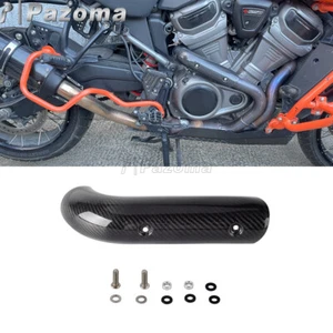 Carbon Fiber Exhaust Muffler Anti-scalding Cover Fits Harley Pan America 1250 - Picture 1 of 8