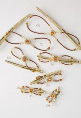 Lilla Rose Topaza Gold Flexi Hair Clip FX-2712 L (Large) - Image 1 of 3