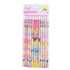 Brand New Disney Princess Belle Snow White School Supplies 12pcs Set Pencils - Picture 1 of 1