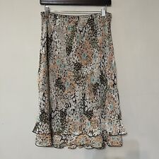 Vintage Women’s Romantic Bohemian Ditzy Floral Skirt Knee Length Size Medium Y2K