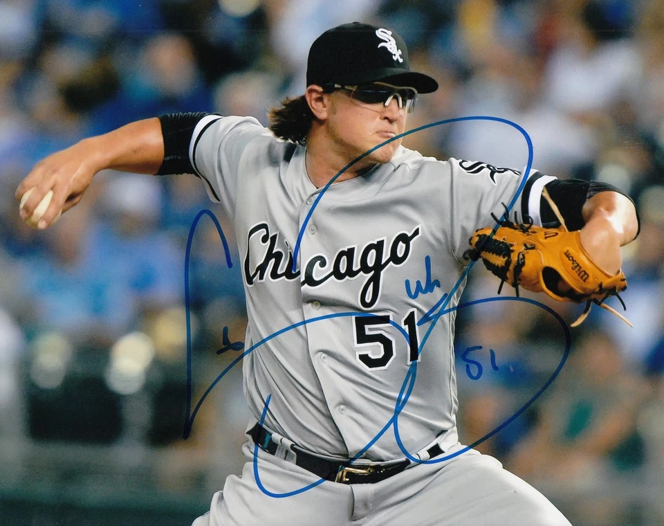 CARSON FULMER signed (CHICAGO WHITE SOX) Baseball 8X10 photo W/COA #2 - Image 1 of 1