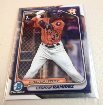 2024 Bowman Chrome German Ramirez 1st CPA-GR Houston Astros - Image 1 of 2