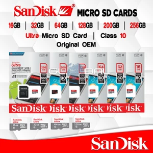 TARJETA MICRO SD SanDisk Ultra 16GB/32GB/64G/128GB/256GB Memoria Drone Teléfono DashCam - Imagen 1 de 22