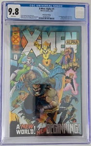 X-MEN ALPHA #1 CGC 9.8 CALIFICADO 1995 ¡MARVEL AGE OF APOCALYPSE! CUBIERTA DE CROMO! - Imagen 1 de 2