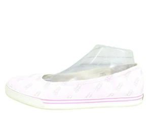 LL Bean Women's Pink Canvas Slip On Casual Flat Sneaker Shoes Size 9.5 M - Picture 1 of 9