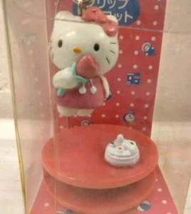 HELLO KITTY Clip Maskottchen クリップマスコット RARE Pink Dress NIB NOS VHTF - Bild 1 von 9