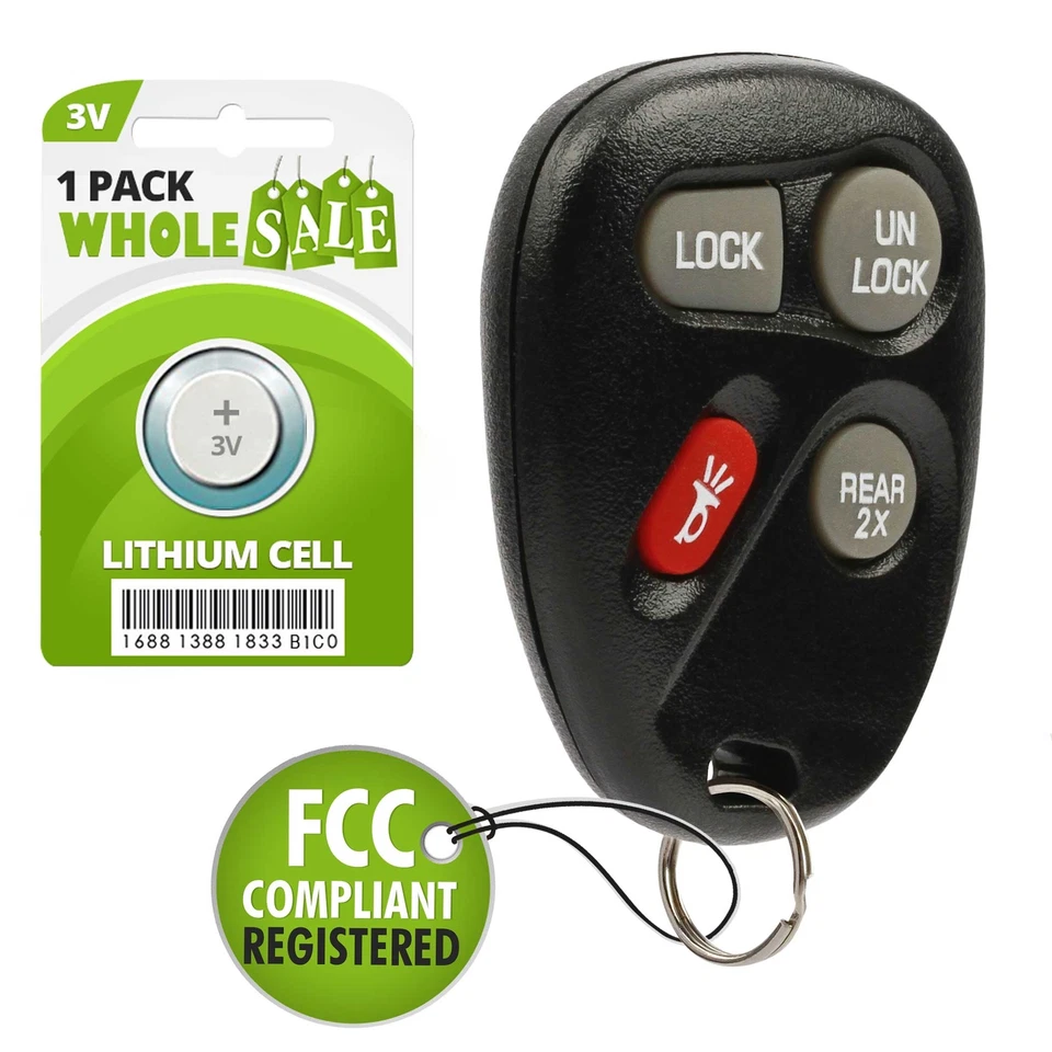 Replacement For 1996 1997 1998 1999 2000 Chevrolet Tahoe Key Fob - Image 1 of 4