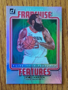 James Harden (Rockets) 2020-21 Panini Donruss Franchise Features GREEN FLOOD - Picture 1 of 1