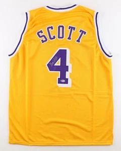 Von Byron Scott signiertes Los Angeles Lakers Trikot (Beckett Echtheitszertifikat) - Bild 1 von 3